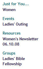 Just for You section illustration